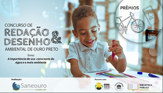SANEOURO lança I Concurso de Desenho e Redação Ambiental de Ouro Preto